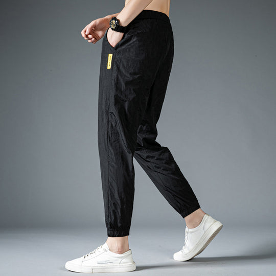 Men's Elastic Slim Korean Printed Pants