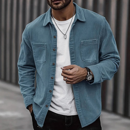Corduroy Long Sleeve Casual All-matching Shirt Coat