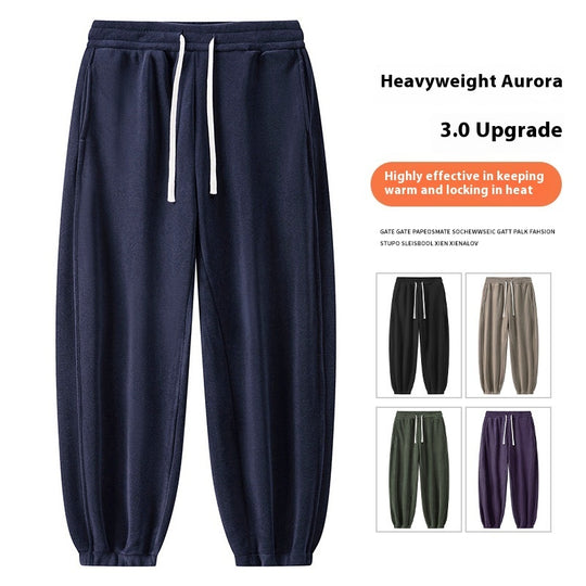 Winter Male Fleece-lined Track Pants