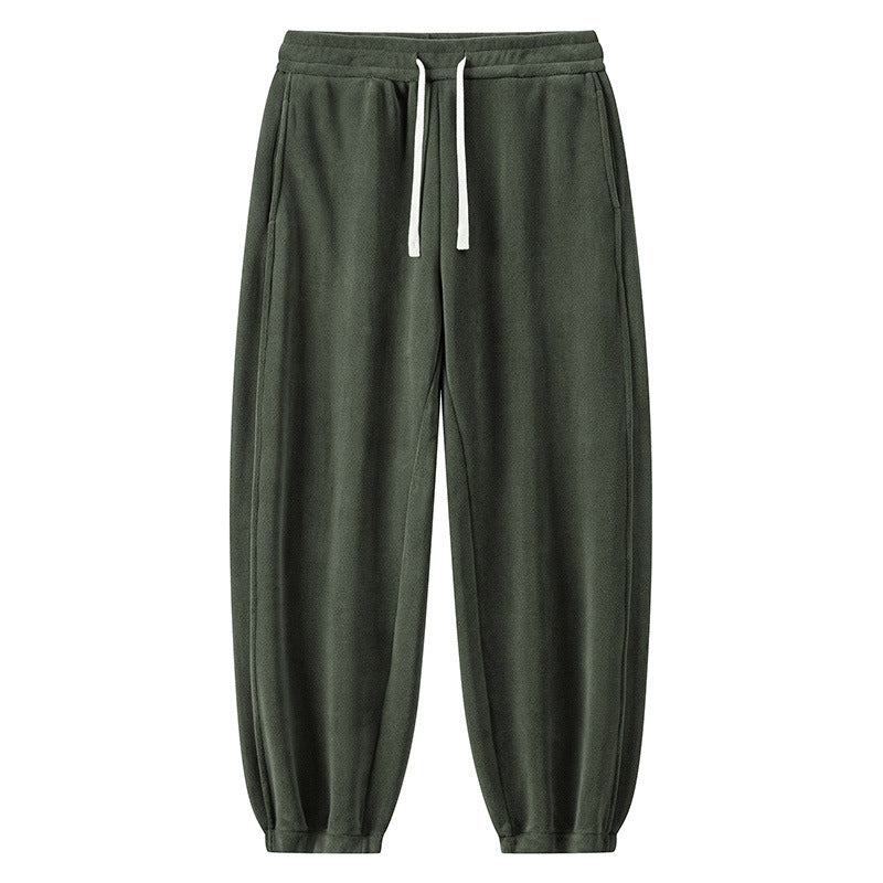 Winter Male Fleece-lined Track Pants