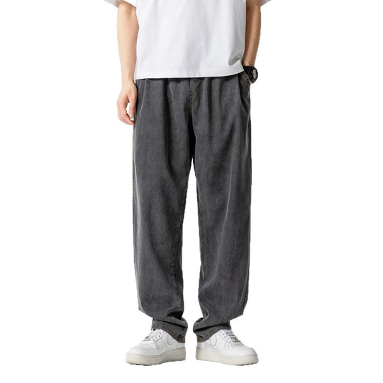 Fashion Simple Loose Casual Men's Thin Straight Jeans