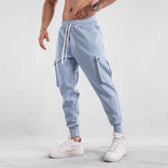 Men's Loose Close Up Ankle-tied American Sports Trousers