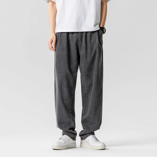 Fashion Simple Loose Casual Men's Thin Straight Jeans