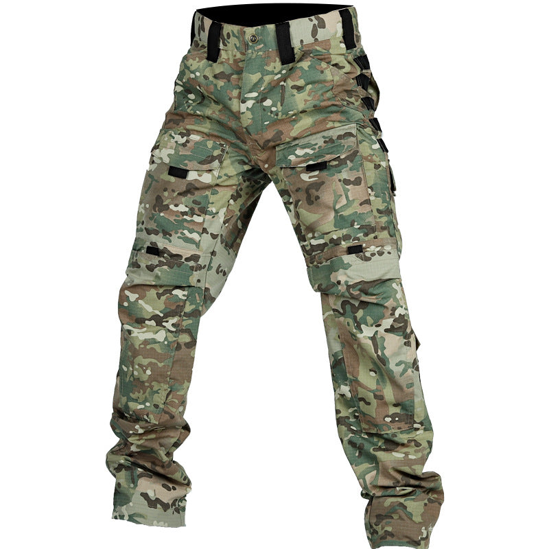 Camouflage Trousers Outdoor Multi-functional Pocket Wear-resistant Training Pants