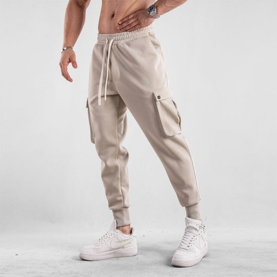 Men's Loose Close Up Ankle-tied American Sports Trousers