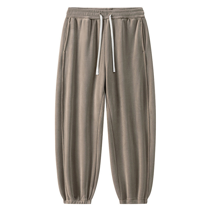 Winter Male Fleece-lined Track Pants