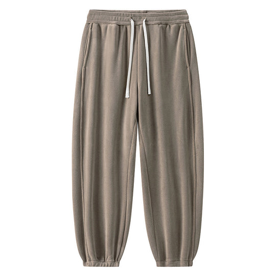 Winter Male Fleece-lined Track Pants