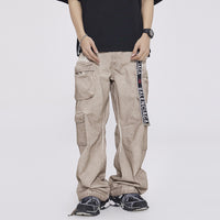 Heavy High-grade Workwear Multi-pocket Dirty Casual Pants