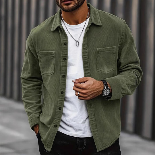 Corduroy Long Sleeve Casual All-matching Shirt Coat