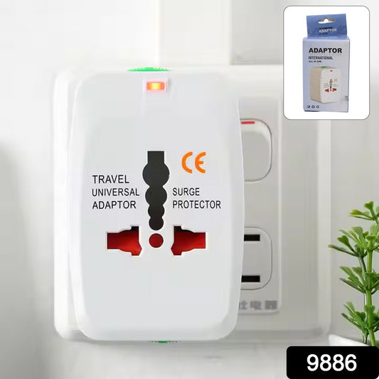 Universal Travel Adapter With Dual Usb Charger Ports - International Multipurpose