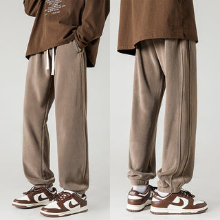 Winter Male Fleece-lined Track Pants